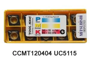 Umetci za ukrštanje od karbida CCMT120404 UC5115